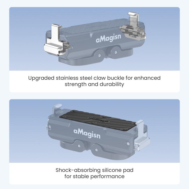 For Insta360 GO Ultra aMagisn Metal Magnetic Quick Release Mount 2.0 Lockable Adapter, For Insta360 GO Ultra
