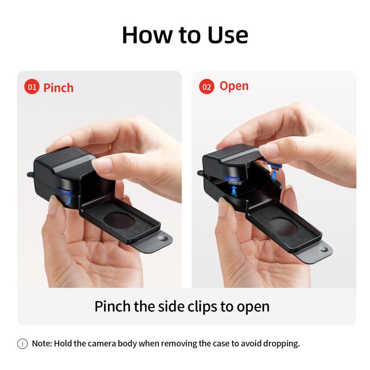 For DJI Osmo Pocket 4 aMagisn Gimbal Protector Case Protective Cover with One-Piece Flip Design Integrated 3D Joystick Guard