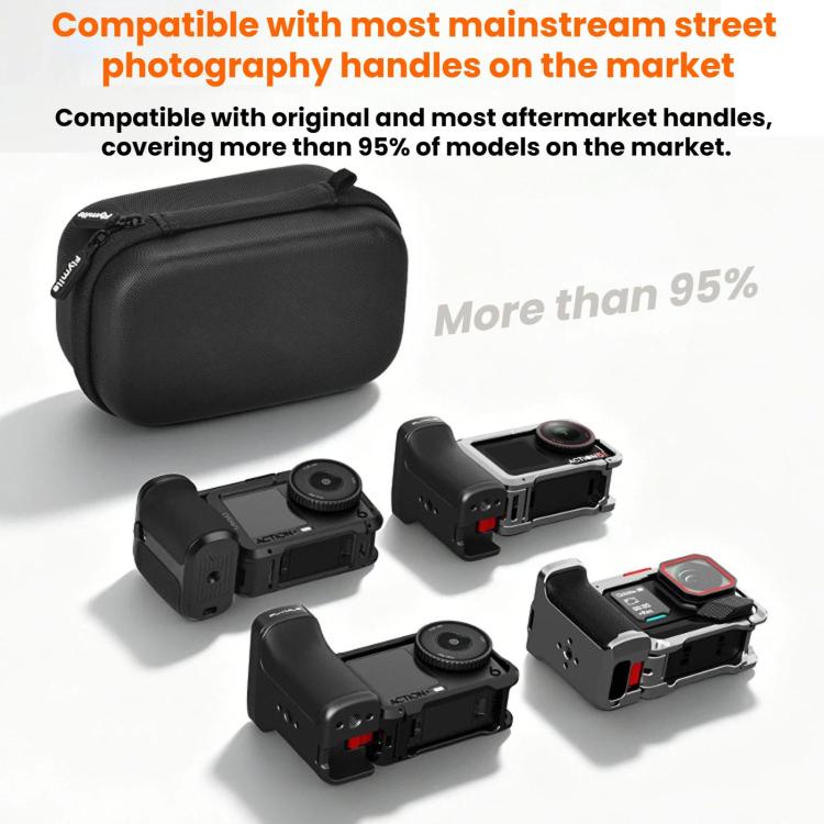 For DJI Action 6 / 5 / 4 / Insta360 Ace Pro 2 Flymile Street Photography Handle Storage Bag