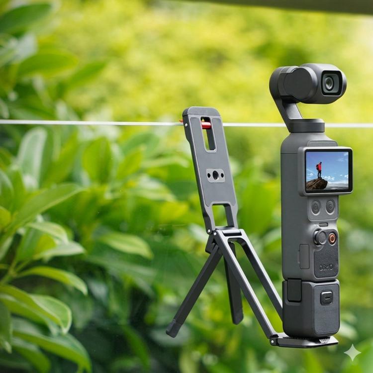 DJI Osmo Pocket 4 / 3 BRDRC Magnetic Tripod Metal Mounting Bracket, BRDRC