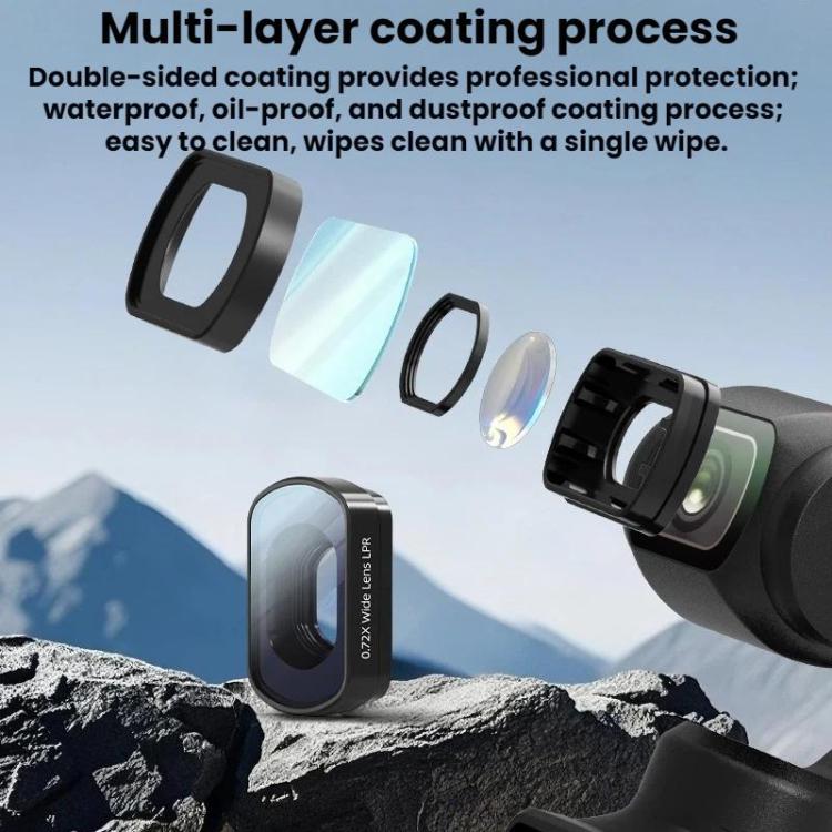 For DJI Osmo Pocket 3 / 4 BRDRC Filter Extension Lens Widening Filter Accessory, Beauty Filter, Whitening Filter