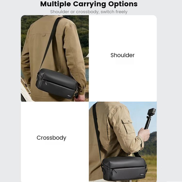 Baona BN-DJ004 Action Camera Storage Bag Shoulder Crossbody Bag, For DJI Osmo Action 4 / Action 5 Pro / Action 6 / Pocket 3