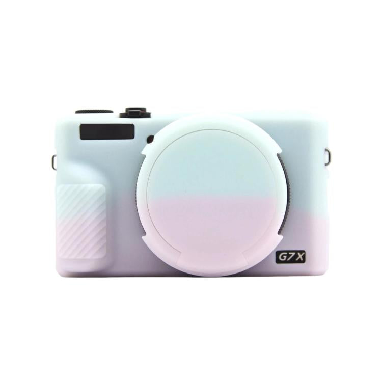 For Canon PowerShot G7 X Mark III Silicone Protective Case With Lens Cover