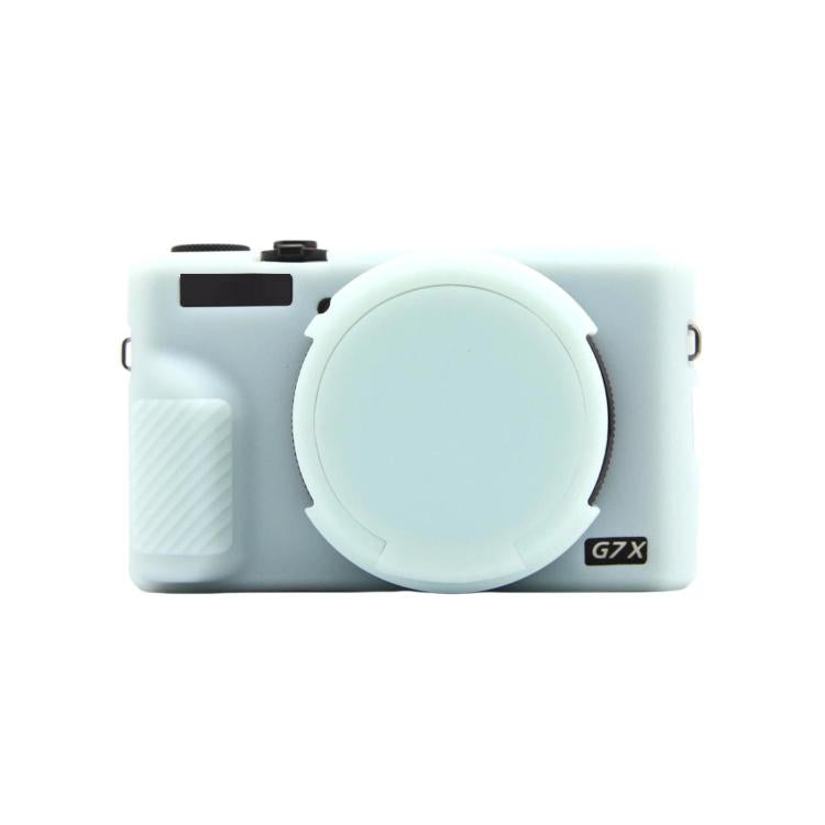 For Canon PowerShot G7 X Mark III Silicone Protective Case With Lens Cover