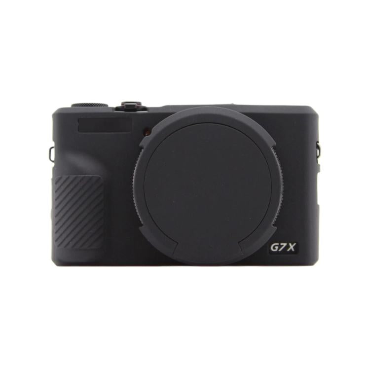 For Canon PowerShot G7 X Mark III Silicone Protective Case With Lens Cover