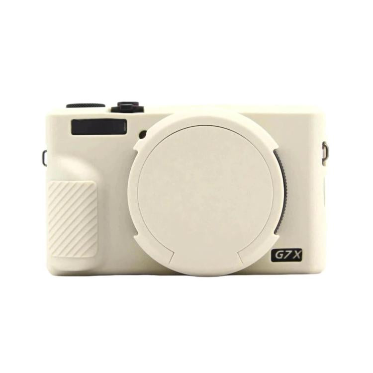 For Canon PowerShot G7 X Mark III Silicone Protective Case With Lens Cover