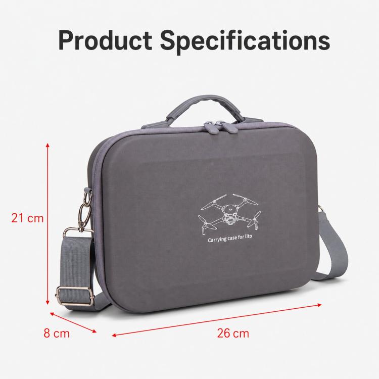 For DJI Lito 1 Drone Kit Storage Case Portable Outdoor Shoulder Bag, For DJI Lito 1 (Gray)