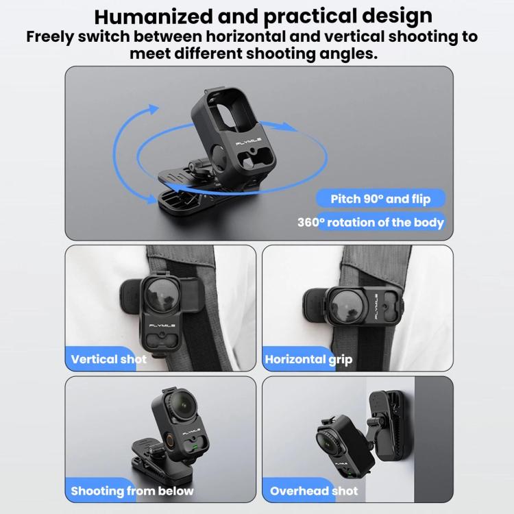 For DJI Osmo Nano Flymile Magnetic Backpack Strap Clip
