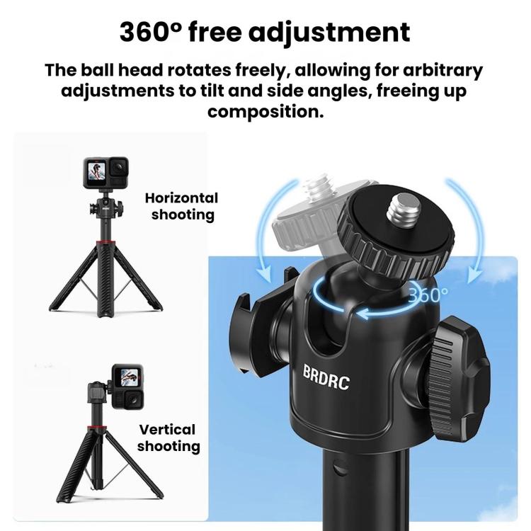 For DJI Osmo Pocket 4 / Action 6 / GoPro BRDRC Selfie Extension Tripod