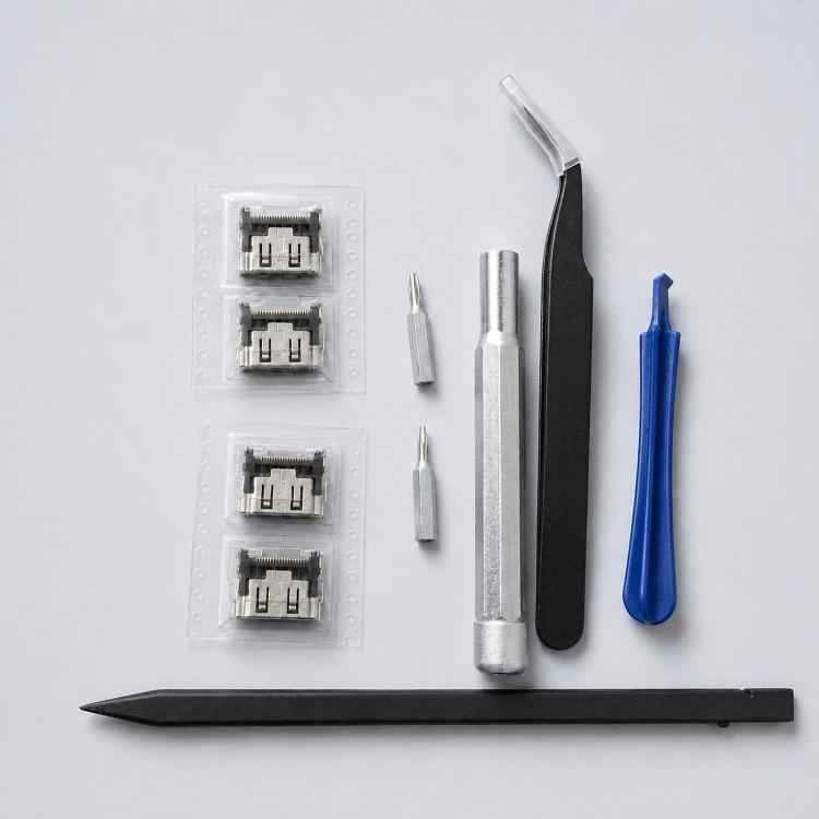 For PS5 Console 4-Piece HDMI Sockets With T8 Screwdriver And Pry Repair Tools Set