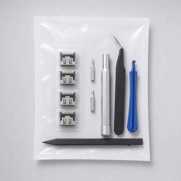 For PS5 Console 4-Piece HDMI Sockets With T8 Screwdriver And Pry Repair Tools Set