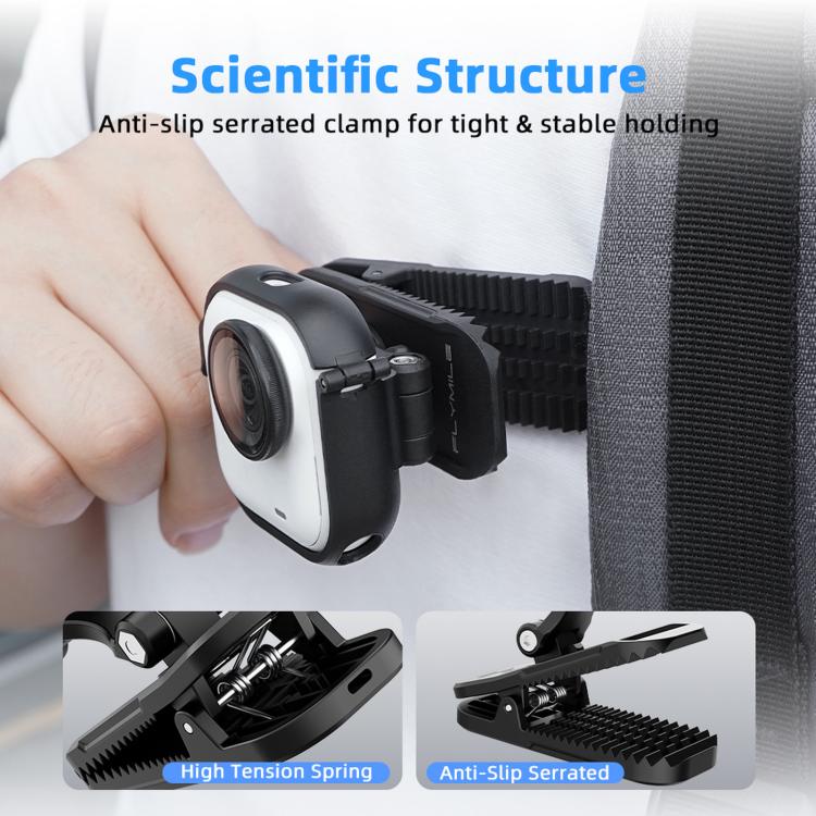 Insta360 Go Ultra Flymile Magnetic Backpack Shoulder Strap Clip