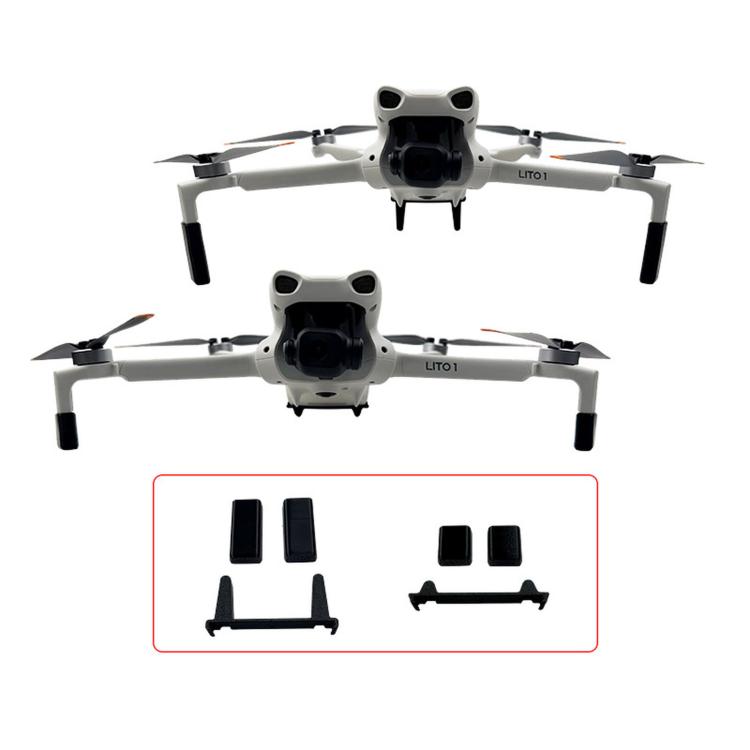 3-Piece Set For DJI Lito 1 / X1 Landing Gear Leg Extensions Height Extender Accessories, 0.5cm, 2cm