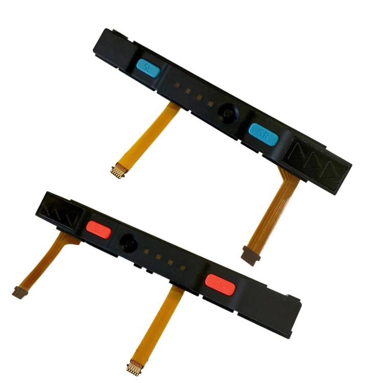 For Switch Joy-Con Slider Rail Flex Cable Assembly with SL SR Buttons, Left Side - Blue, Right Side - Red, Left & Right
