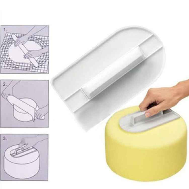 2 PCS Cake Smoother Polisher Tools Cake Decorating Tools Smoother Fondant Sugarcraft Silicone Mold DIY Kitchen Bake Tool
