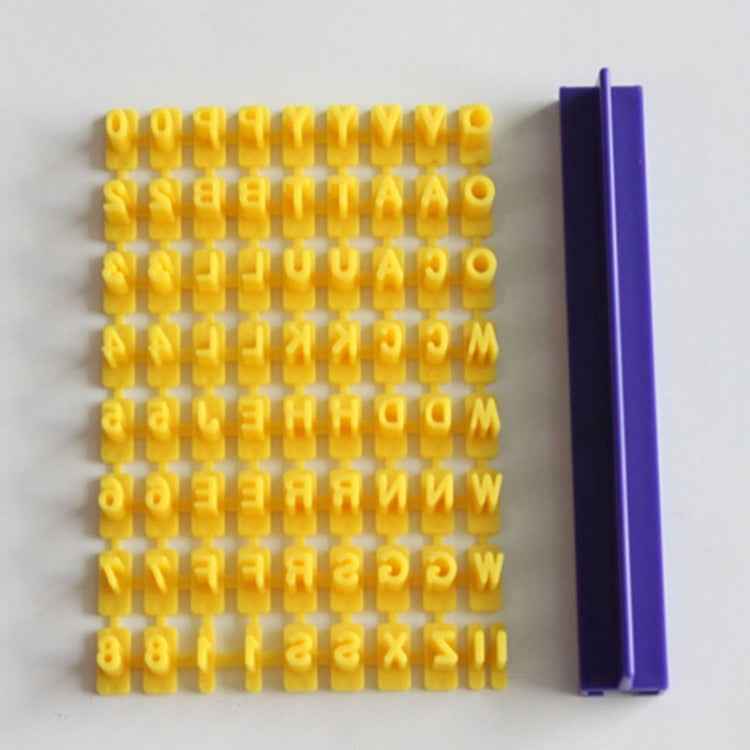 English Alphanumeric Symbol Seal Cookie Mold Movable Type Cake Mold Set