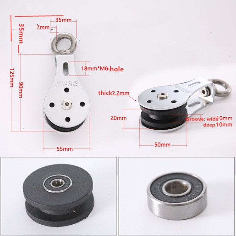 NASUS f030 Bearing Lifting Pulley Mute Hanging Wheel Traction Fixed Pulley Fitness Wheel, Load-bearing: 300kg, Fitness Wheel