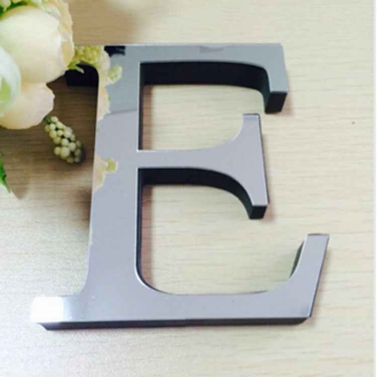 2 PCS Home Decoration Creative Personality English Letters Acrylic Mirror 3D DIY Wall Stickers