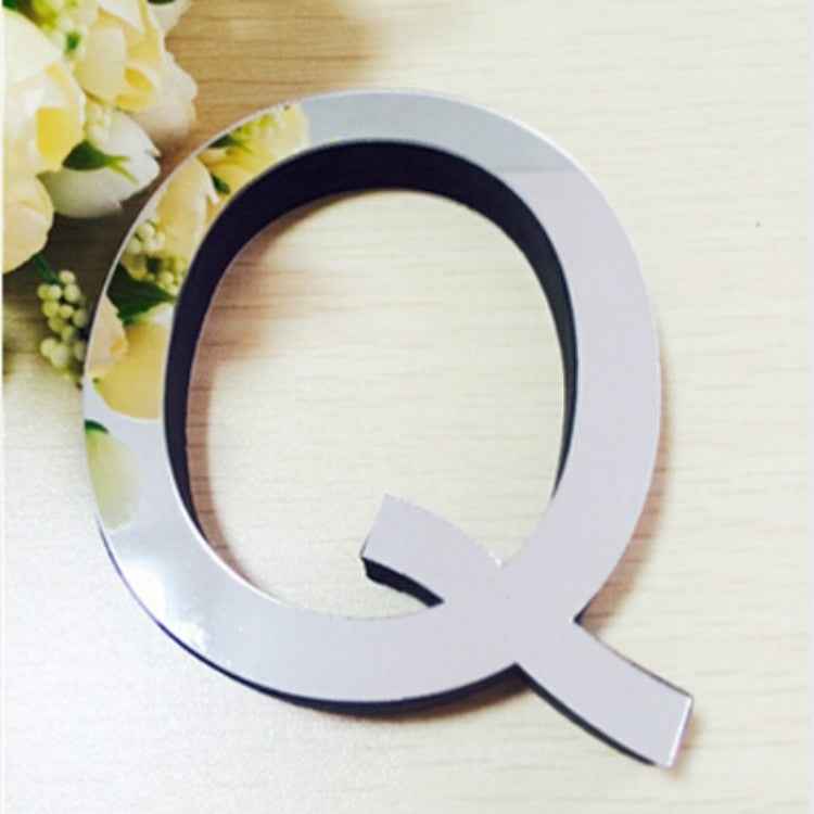 2 PCS Home Decoration Creative Personality English Letters Acrylic Mirror 3D DIY Wall Stickers