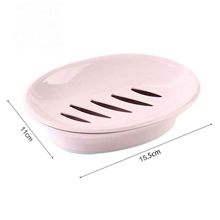 Double Lattice Home Bathroom Soap Dish Box Case Holder Container