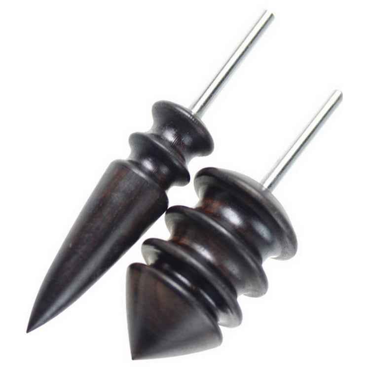 Leather Tool Edge Electric Polishing Slicker Flat Pointed Head Sandalwood Leathers Craft DIY Tools Tip Burnisher, S, L, Set(with S,L)