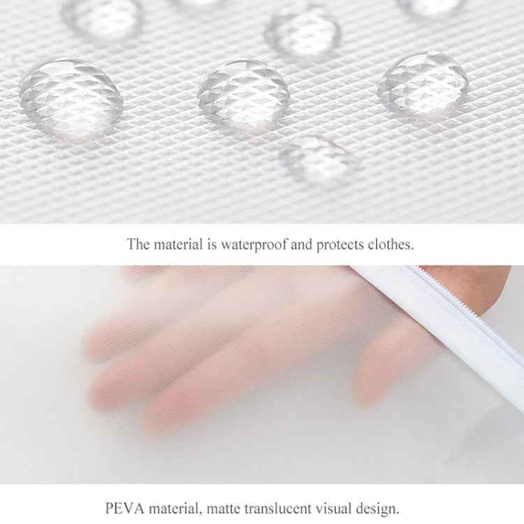 2 PCS Transparent Wardrobe Storage Bags Cloth Hanging Garment Suit Coat Dust Cover with Zipper, 45cmx60cm, 60cmx80cm, 60cmx100cm, 60cmx120cm