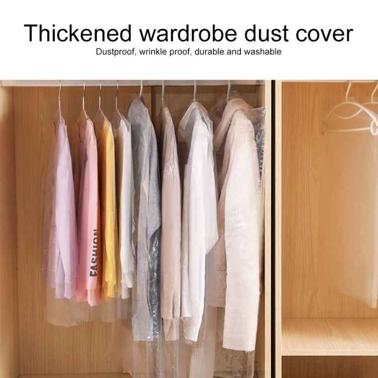 100 PCS Disposable Transparent Clothes Dust Bag Dust Cover, 55x80cm PP 4 Wires, 60x90cm PP 4 Wires, 60x100cm PP 4 Wires, 55x80cm Thicken PE 6 Wires, 60x90cm Thicken PE 6 Wires, 60x100cm Thicken PE 6 Wires, 60x110cm PP 4 Wires, 60x110cm Thicken PE 6 Wir...
