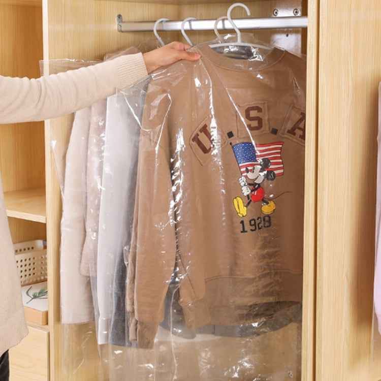100 PCS Disposable Transparent Clothes Dust Bag Dust Cover, 55x80cm PP 4 Wires, 60x90cm PP 4 Wires, 60x100cm PP 4 Wires, 55x80cm Thicken PE 6 Wires, 60x90cm Thicken PE 6 Wires, 60x100cm Thicken PE 6 Wires, 60x110cm PP 4 Wires, 60x110cm Thicken PE 6 Wir...