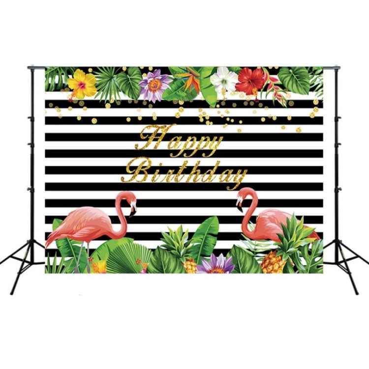2.1m x 1.5m Flamingo Children Birthday Party Cartoon Photography Background Cloth