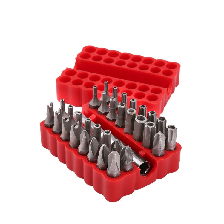 33 in 1 Electric Screwdriver Safety Bit Set with Magnetic Extension Drill Holder, 33 in 1 Bit Set