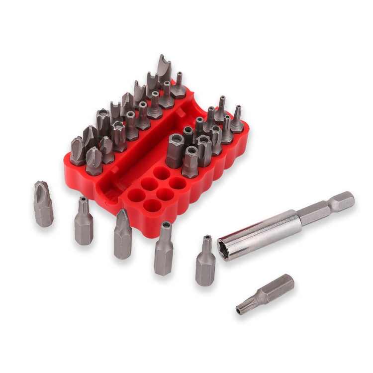 33 in 1 Electric Screwdriver Safety Bit Set with Magnetic Extension Drill Holder, 33 in 1 Bit Set