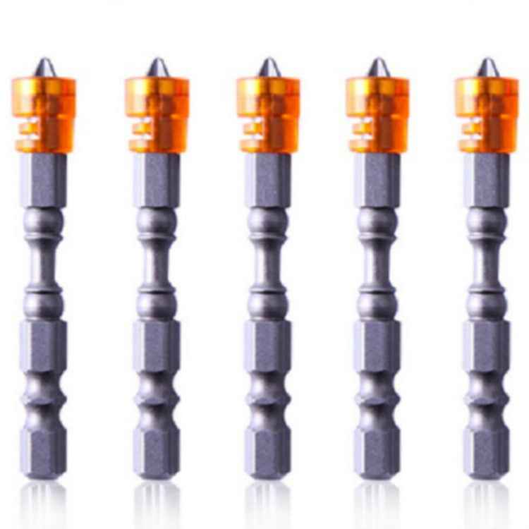 5 PCS 65mm Magnetic Coil Alloy Steel Cross Bit Single Head Electric Drill Electric Screwdriver Head