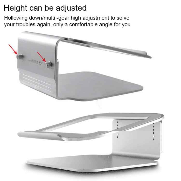Height Adjustable Aluminum Alloy Laptop Cooling Stand 360 Rotation Ergonomic 10-17 inch Notebook Holder for MacBook Air Pro
