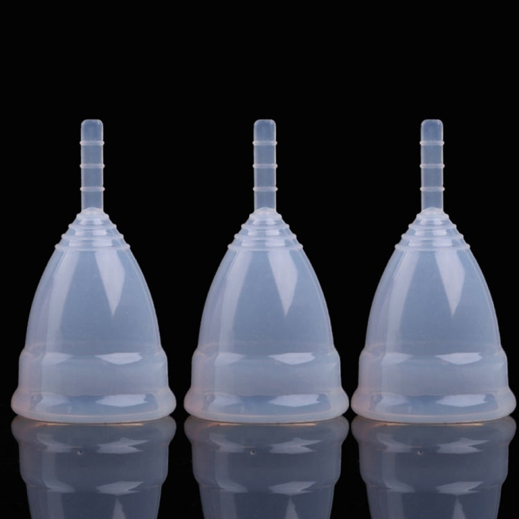 3PCS Reusable Soft Cup Medical Grade Silicone Menstrual Cup, Small, Large