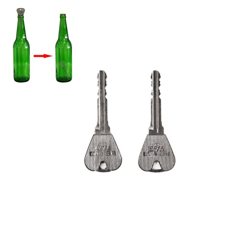 2 PCS Key Into Bottle Magic Props Deformable Magic Keys, Key Into Bottle