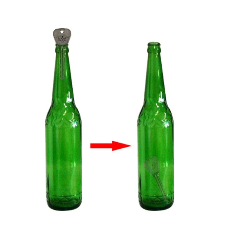 2 PCS Key Into Bottle Magic Props Deformable Magic Keys, Key Into Bottle