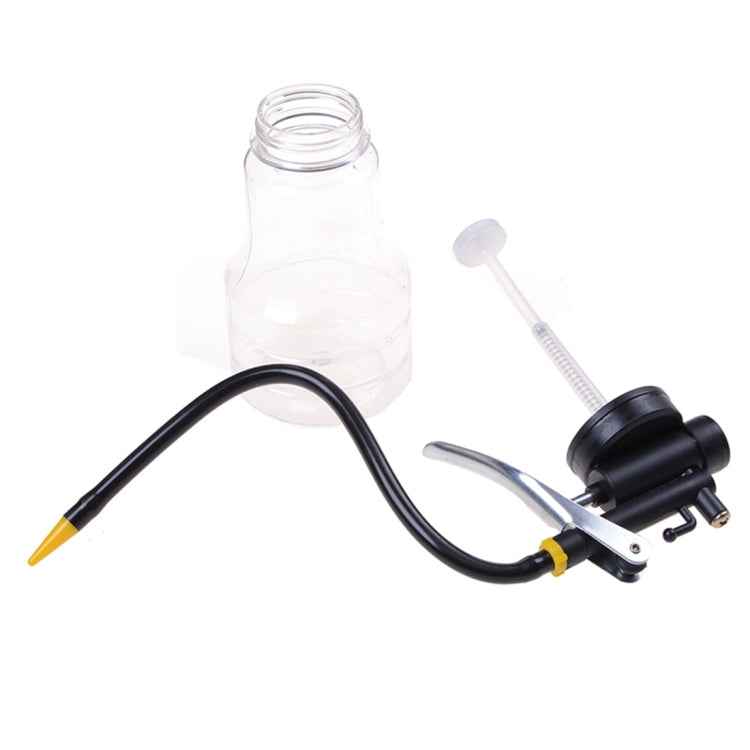 250cc Transparent High Pressure Pump Oiler Lubrication Oil Can Plastic Machine Oiler Grease 245mm Length flex Gun, 245mm Length flex Gun