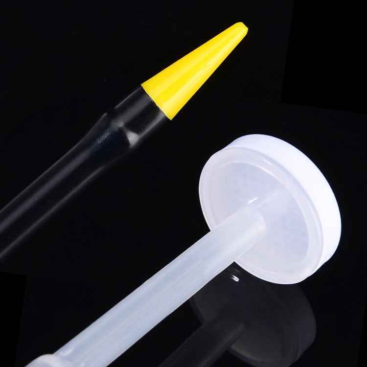 250cc Transparent High Pressure Pump Oiler Lubrication Oil Can Plastic Machine Oiler Grease 245mm Length flex Gun, 245mm Length flex Gun