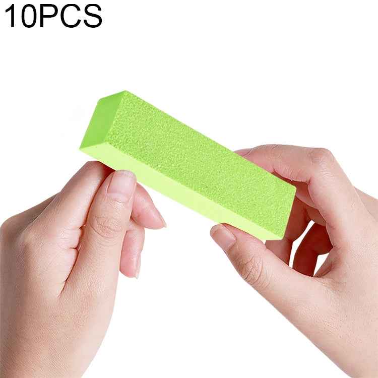 10 PCS White Tofu Block Nail Polish Four Squares High Elastic Cotton Manicure Sand Block