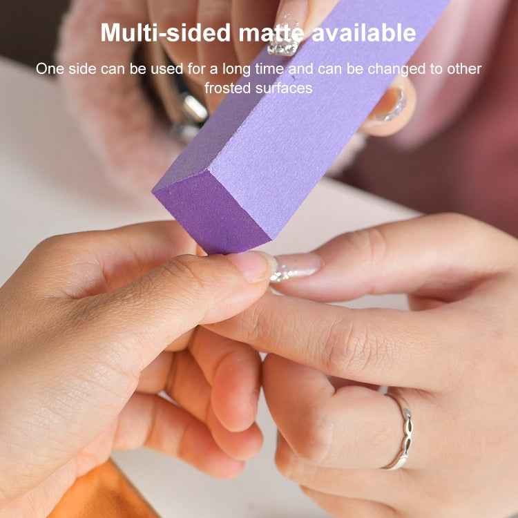 10 PCS White Tofu Block Nail Polish Four Squares High Elastic Cotton Manicure Sand Block