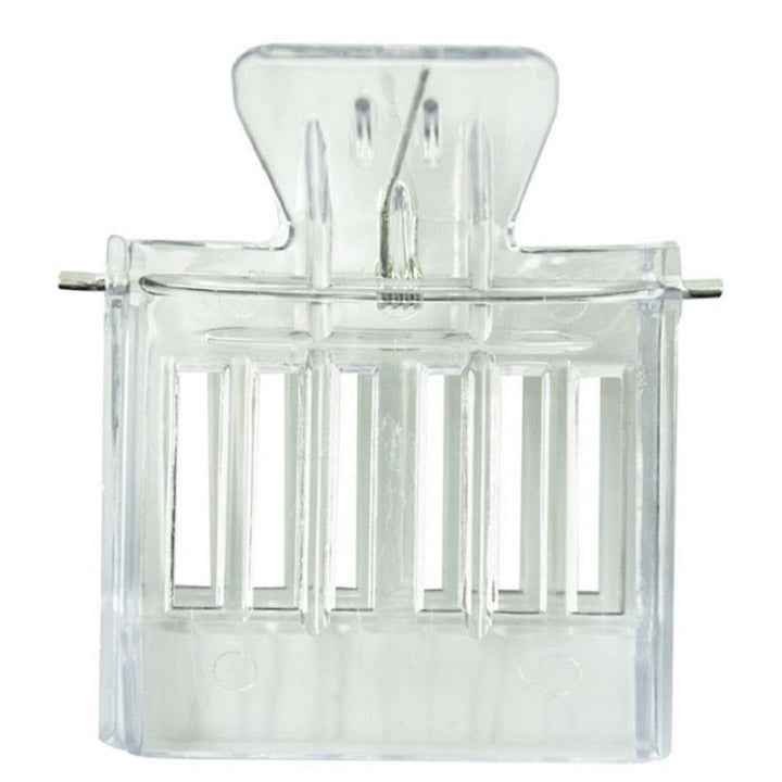 2 PCS Plastic Book Clip Type Bee King Cage Beekeeping Tool