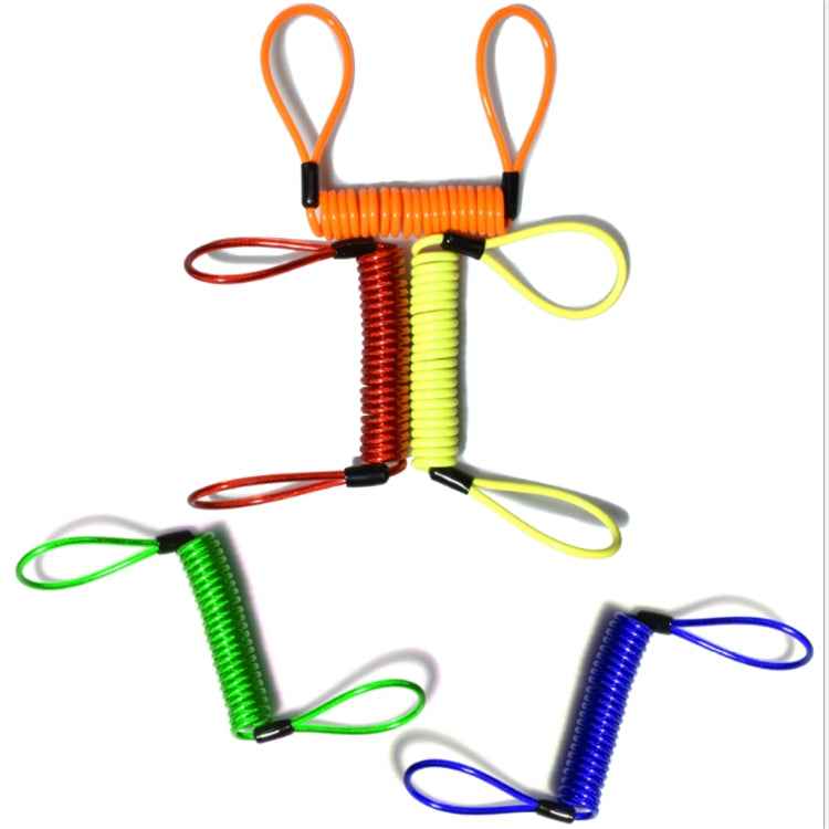 Alarm Disc Lock Security Anti Thief Motorbike Wheel Disc Brake Spring Cable