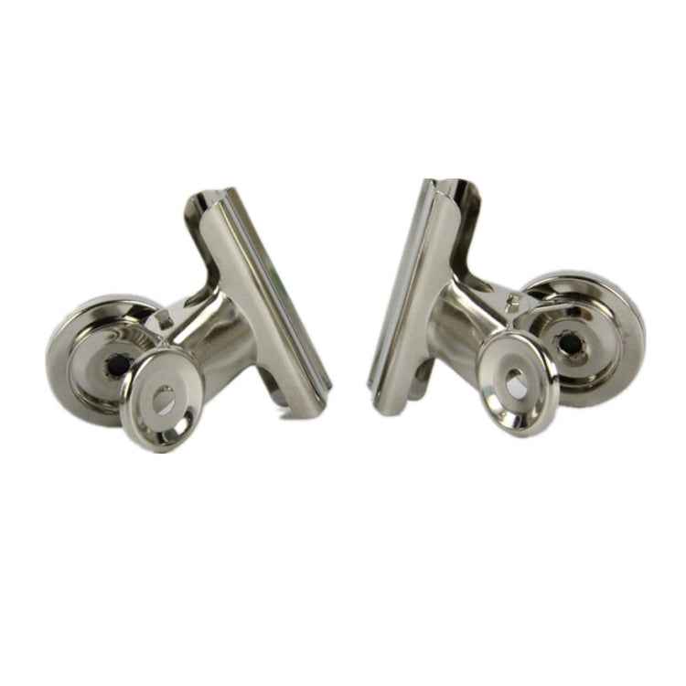 20 PCS Stainless Steel Round Head Clip Paper Clip Office Folder Refrigerator Wall Memo Clip