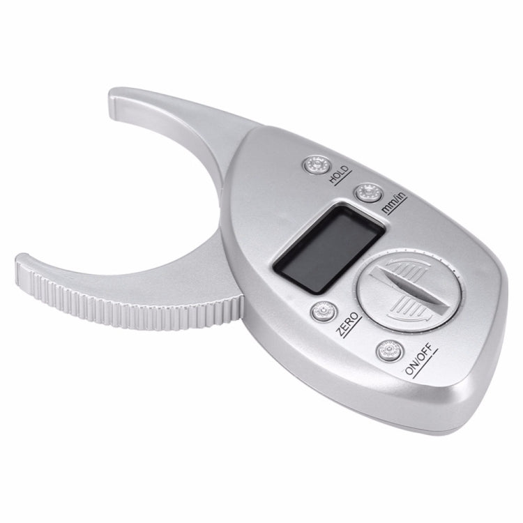 0-50MM Electronic Digital Display Fat Measurement Caliper Waist Circumference Ruler, Silver