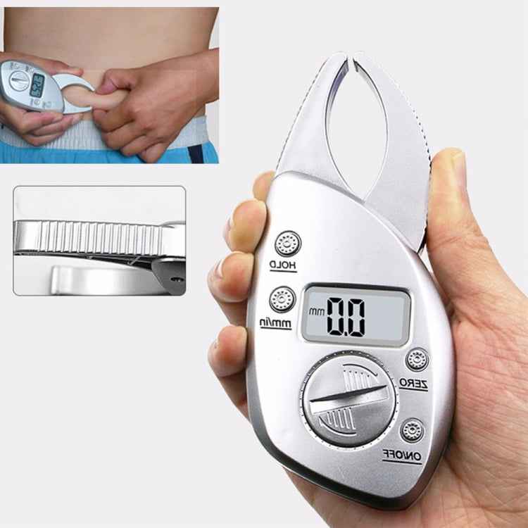 0-50MM Electronic Digital Display Fat Measurement Caliper Waist Circumference Ruler