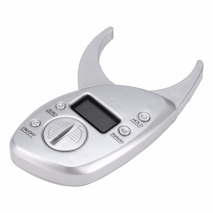 0-50MM Electronic Digital Display Fat Measurement Caliper Waist Circumference Ruler, Silver