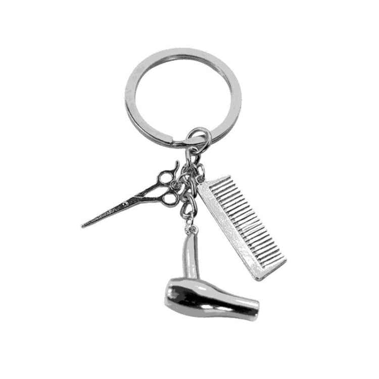 Metal Creative Fine Pendant Car Key Ring Auto Accessories, Comb Shape(Gold), Comb Shape(Silver)