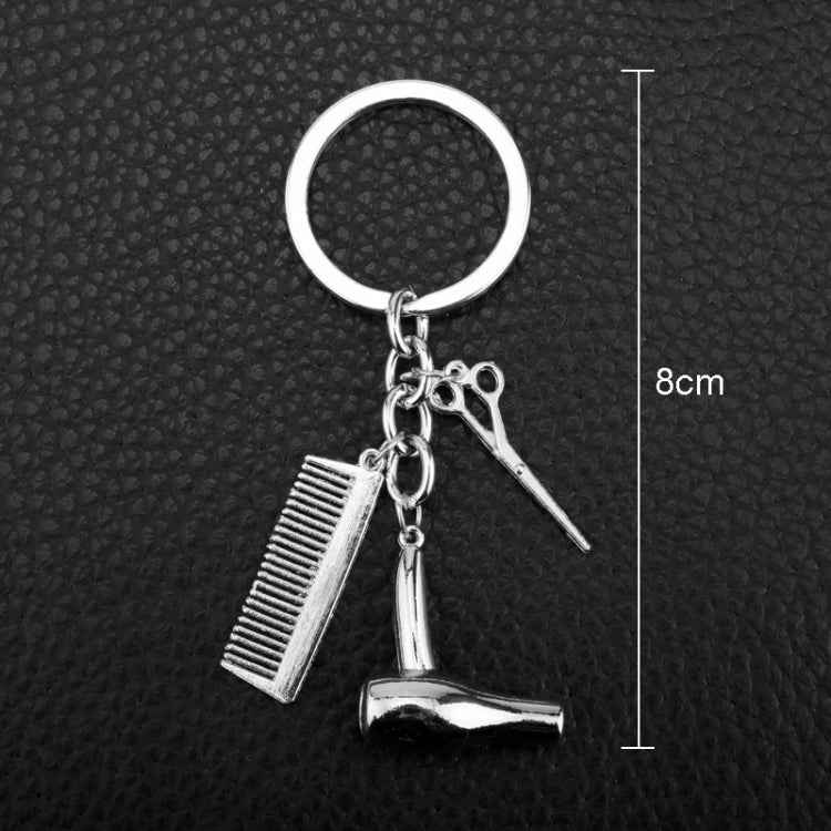 Metal Creative Fine Pendant Car Key Ring Auto Accessories, Comb Shape(Gold), Comb Shape(Silver)
