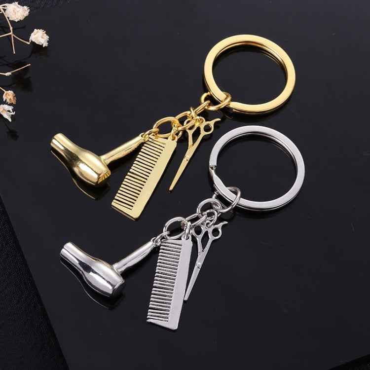 Metal Creative Fine Pendant Car Key Ring Auto Accessories, Comb Shape(Gold), Comb Shape(Silver)