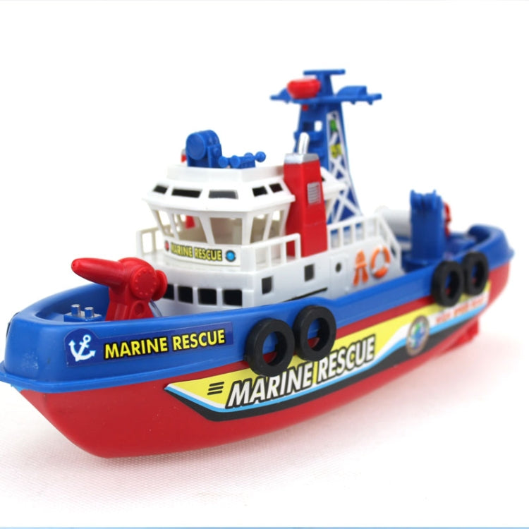 Electric Fishing Fire Boat Baby Shower Toy with Water Spray & Light & Sound Function, Electric Fishing Fire Boat